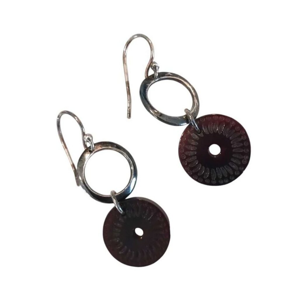 SILPADA BROWN CIRCLE DROP earrings